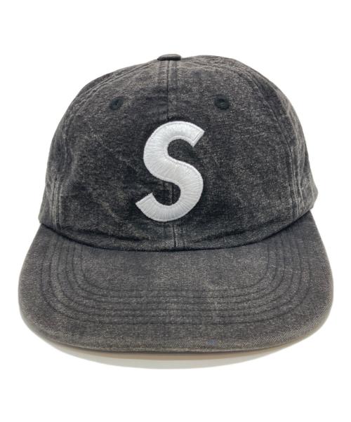 SUPREME（シュプリーム）SUPREME (シュプリーム) Pigment S Logo 6 Panel Cap ブラックの古着・服飾アイテム