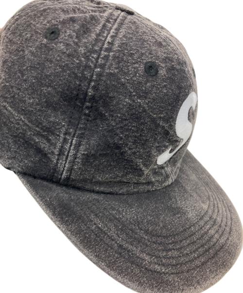 SUPREME（シュプリーム）SUPREME (シュプリーム) Pigment S Logo 6 Panel Cap ブラックの古着・服飾アイテム