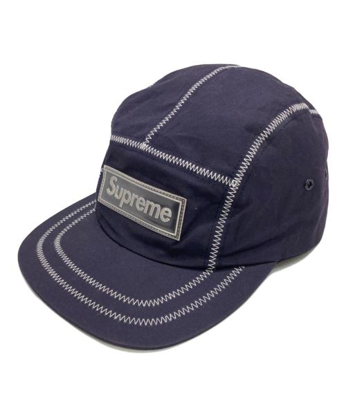 SUPREME（シュプリーム）SUPREME (シュプリーム) Contrast Stitch Camp Cap ネイビーの古着・服飾アイテム