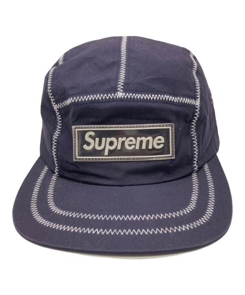 SUPREME（シュプリーム）SUPREME (シュプリーム) Contrast Stitch Camp Cap ネイビーの古着・服飾アイテム