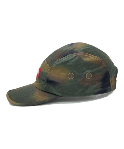SUPREME（シュプリーム）SUPREME (シュプリーム) Washed Satin Camo Camp Cap グリーンの古着・服飾アイテム