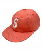 SUPREMEシュプリーム）の古着「Wool S Logo 6 Panel」｜ピンク