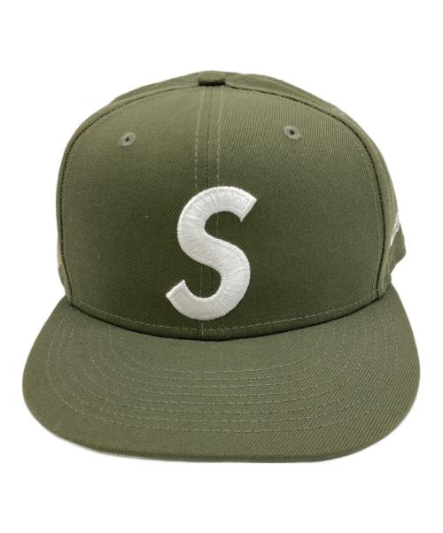 New Era（ニューエラ）New Era (ニューエラ) SUPREME (シュプリーム) Jesus Piece S Logo グリーン サイズ:7 1/2（59.6cm）の古着・服飾アイテム