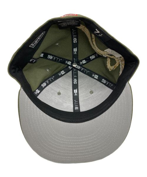New Era（ニューエラ）New Era (ニューエラ) SUPREME (シュプリーム) Jesus Piece S Logo グリーン サイズ:7 1/2（59.6cm）の古着・服飾アイテム