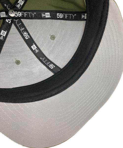 New Era（ニューエラ）New Era (ニューエラ) SUPREME (シュプリーム) Jesus Piece S Logo グリーン サイズ:7 1/2（59.6cm）の古着・服飾アイテム