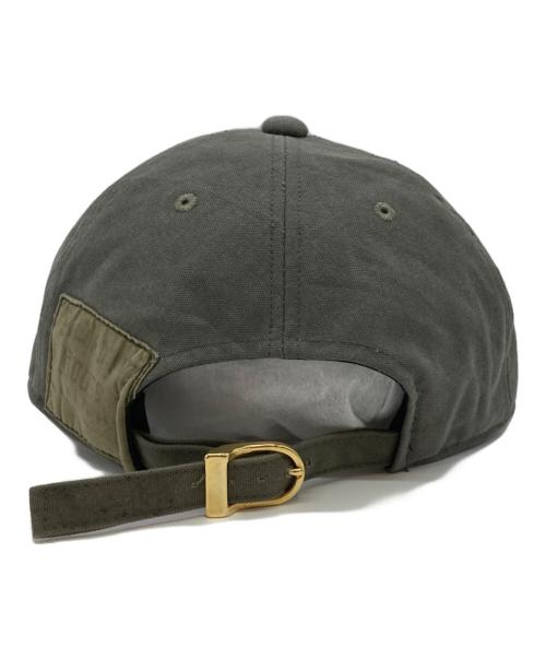 NVCLEAR（ニュークリア）NVCLEAR (ニュークリア) NUBIAN (ヌビアン) NV LOGO ARMY COTTON CAP オリーブの古着・服飾アイテム