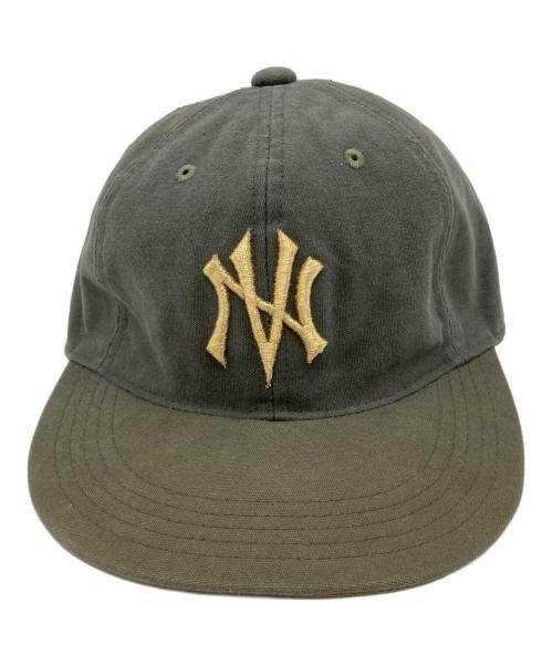 NVCLEAR（ニュークリア）NVCLEAR (ニュークリア) NUBIAN (ヌビアン) NV LOGO ARMY COTTON CAP オリーブの古着・服飾アイテム