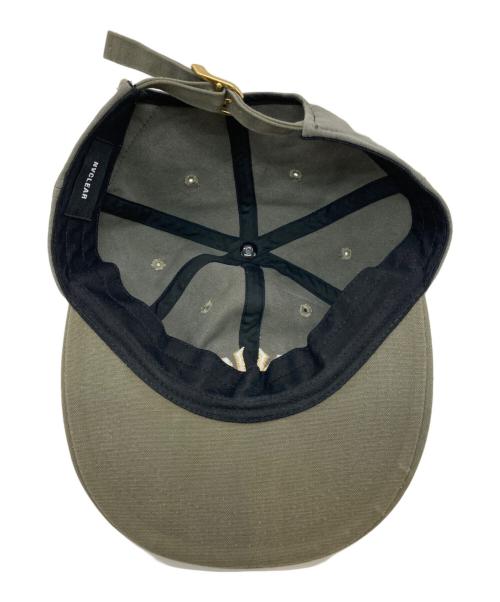 NVCLEAR（ニュークリア）NVCLEAR (ニュークリア) NUBIAN (ヌビアン) NV LOGO ARMY COTTON CAP オリーブの古着・服飾アイテム