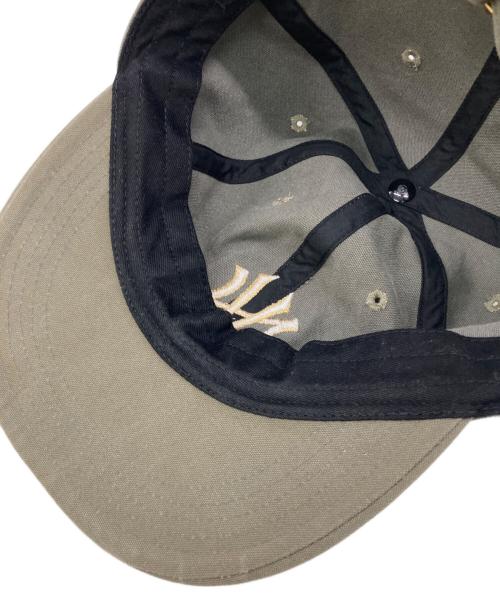NVCLEAR（ニュークリア）NVCLEAR (ニュークリア) NUBIAN (ヌビアン) NV LOGO ARMY COTTON CAP オリーブの古着・服飾アイテム