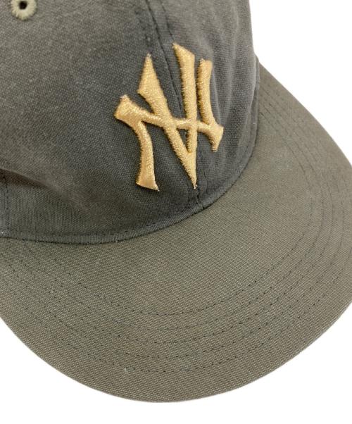 NVCLEAR（ニュークリア）NVCLEAR (ニュークリア) NUBIAN (ヌビアン) NV LOGO ARMY COTTON CAP オリーブの古着・服飾アイテム