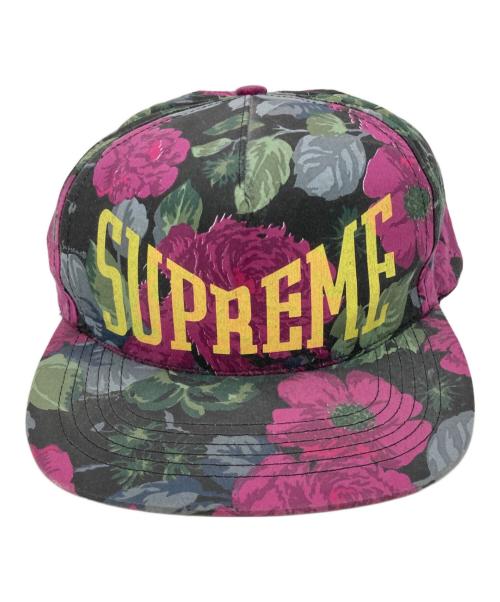 SUPREME（シュプリーム）SUPREME (シュプリーム) Floral 5-Panel Cap パープル×グリーンの古着・服飾アイテム