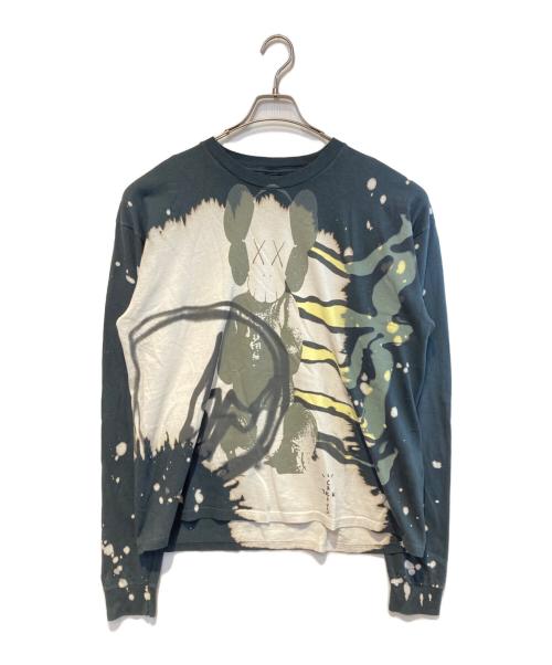 cactus jack（カクタス・ジャック）cactus jack (カクタス・ジャック) KAWS (カウズ) FRAGMENT DESIGN (フラグメントデザイン) プリントカットソー グレー サイズ:Lの古着・服飾アイテム