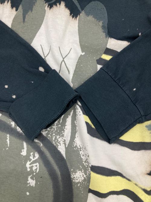 cactus jack（カクタス・ジャック）cactus jack (カクタス・ジャック) KAWS (カウズ) FRAGMENT DESIGN (フラグメントデザイン) プリントカットソー グレー サイズ:Lの古着・服飾アイテム