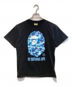 A BATHING APEア ベイシング エイプ）の古着「プリントTシャツ」｜ブラック