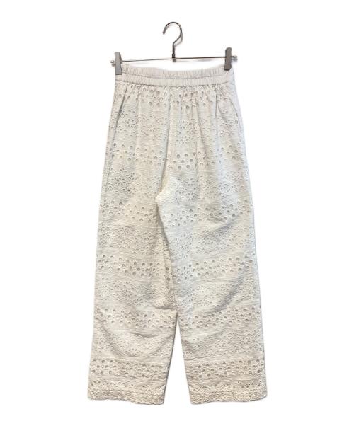 ne quittez pas（ヌキテパ）ne quittez pas (ヌキテパ) BORDER HEMLA GATHER PANTS ホワイト サイズ:S 未使用品の古着・服飾アイテム