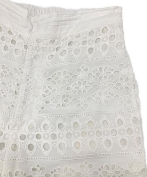 ne quittez pas（ヌキテパ）ne quittez pas (ヌキテパ) BORDER HEMLA GATHER PANTS ホワイト サイズ:S 未使用品の古着・服飾アイテム