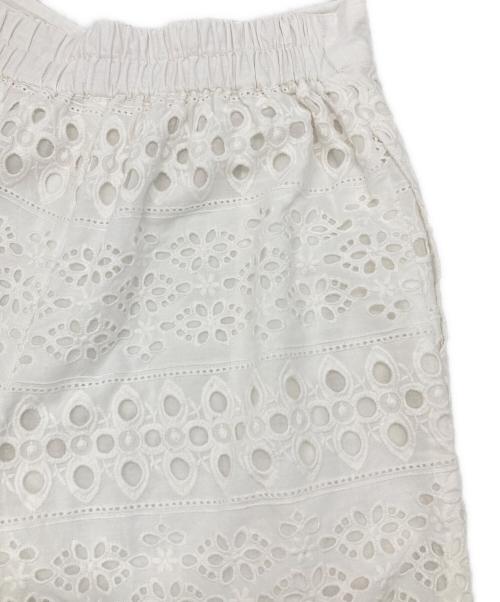 ne quittez pas（ヌキテパ）ne quittez pas (ヌキテパ) BORDER HEMLA GATHER PANTS ホワイト サイズ:S 未使用品の古着・服飾アイテム