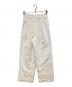 ne quittez pas (ヌキテパ) BORDER HEMLA GATHER PANTS ホワイト サイズ:S 未使用品：12000円