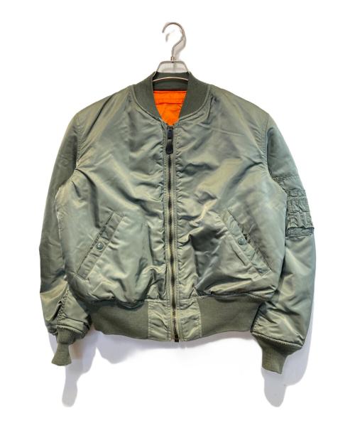 ALPHA INDUSTRIES（アルファインダストリーズ）ALPHA INDUSTRIES (アルファインダストリーズ) MA-1ジャケット カーキ サイズ:Lの古着・服飾アイテム