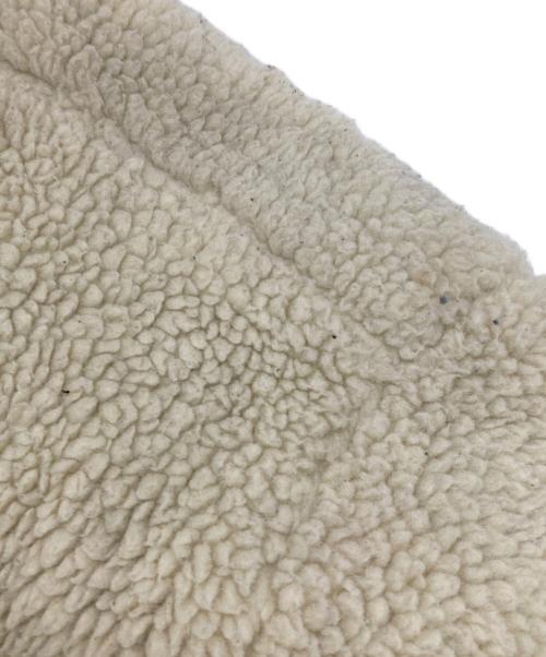 stussy（ステューシー）stussy (ステューシー) 8 BALL SHERPA JACKET ホワイト×ブラック サイズ:XLの古着・服飾アイテム