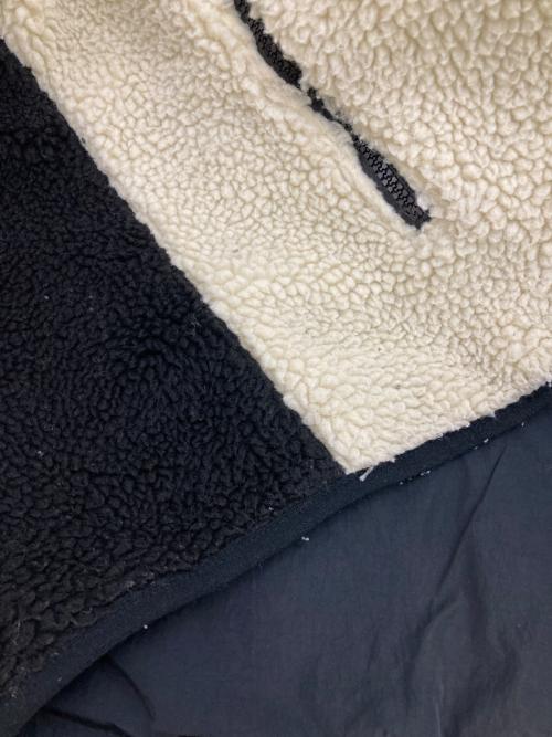 stussy（ステューシー）stussy (ステューシー) 8 BALL SHERPA JACKET ホワイト×ブラック サイズ:XLの古着・服飾アイテム