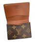 中古・古着 LOUIS VUITTON (ルイ ヴィトン) アンヴェロップ・カルト・ドゥ・ヴィジット ブラウン：12000円