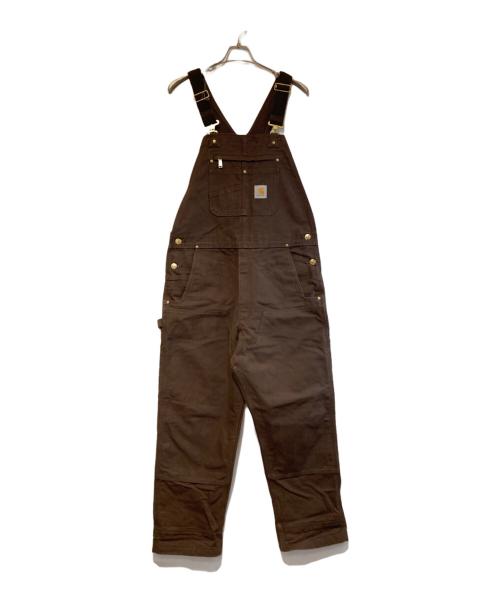CarHartt（カーハート）CarHartt (カーハート) DUCK BIB OVERALLS ブラウン サイズ:36×30の古着・服飾アイテム