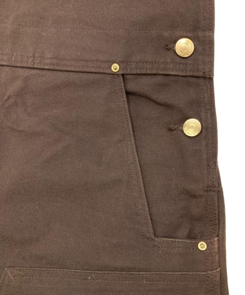 CarHartt（カーハート）CarHartt (カーハート) DUCK BIB OVERALLS ブラウン サイズ:36×30の古着・服飾アイテム