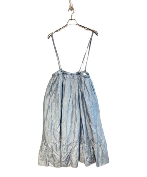 journal standard luxe（ジャーナルスタンダード ラックス）journal standard luxe (ジャーナルスタンダード ラックス) エアワッシャー キリカエギャザースカート ブルー サイズ:FREEの古着・服飾アイテム