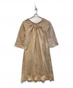 DEUXIEME CLASSEドゥーズィエム クラス）の古着「attentive dressリネン ドレス ワンピース」｜ベージュ