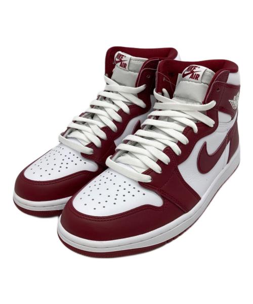 NIKE（ナイキ）NIKE (ナイキ) AIR JORDAN 1 RETRO HIGH OG ボルドー×ホワイト サイズ:US9 未使用品の古着・服飾アイテム