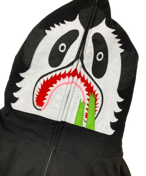 A BATHING APE（ア ベイシング エイプ）A BATHING APE (ア ベイシング エイプ) Panda Full Zip Hoodie ブラック サイズ:Lの古着・服飾アイテム