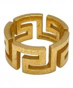 VERSACEヴェルサーチェ）の古着「ロゴリング」｜ゴールド