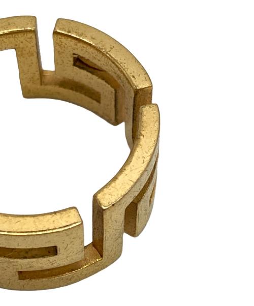 VERSACE（ヴェルサーチェ）VERSACE (ヴェルサーチェ) ロゴリング ゴールド サイズ:20号の古着・服飾アイテム