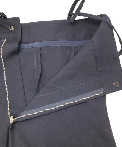 YOHJI YAMAMOTO（ヨウジヤマモト）YOHJI YAMAMOTO (ヨウジヤマモト) ウールギャバサロペット ネイビー サイズ:1の古着・服飾アイテム