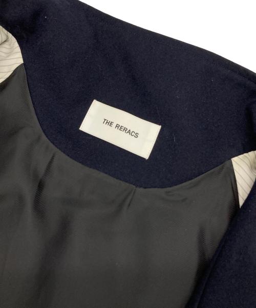 THE RERACS（ザ リラクス）THE RERACS (ザ リラクス) ウールハイネックブルゾン ネイビー サイズ:Freeの古着・服飾アイテム