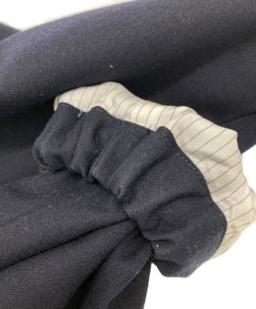 THE RERACS（ザ リラクス）THE RERACS (ザ リラクス) ウールハイネックブルゾン ネイビー サイズ:Freeの古着・服飾アイテム