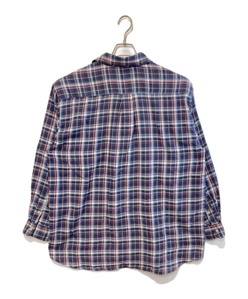 stussy（ステューシー）stussy (ステューシー) ［古着］コットンチェックシャツ ネイビー サイズ:Lの古着・服飾アイテム