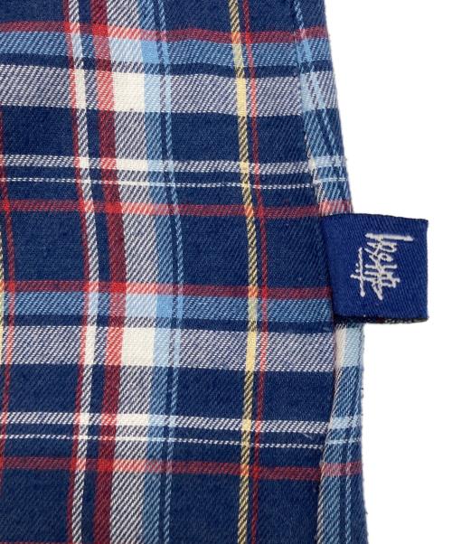 stussy（ステューシー）stussy (ステューシー) ［古着］コットンチェックシャツ ネイビー サイズ:Lの古着・服飾アイテム
