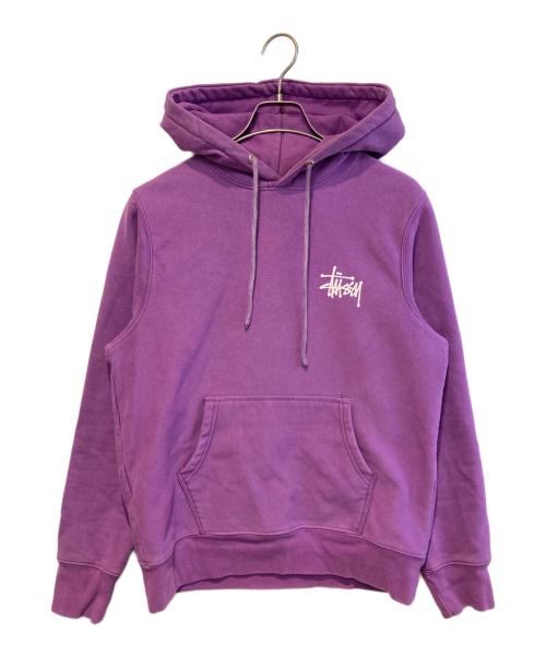 stussy（ステューシー）stussy (ステューシー) プルオーバーパーカー パープル サイズ:Mの古着・服飾アイテム