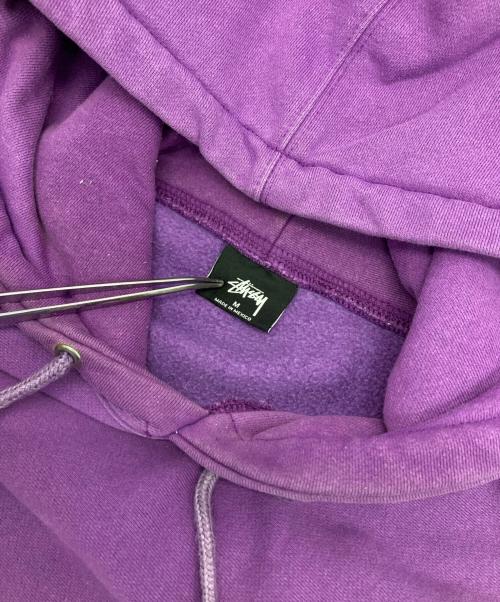 stussy（ステューシー）stussy (ステューシー) プルオーバーパーカー パープル サイズ:Mの古着・服飾アイテム