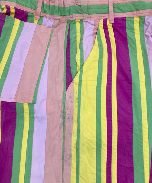 COMME des GARCONS SHIRT（コムデギャルソンシャツ）COMME des GARCONS SHIRT (コムデギャルソンシャツ) マルチストライプパンツ マルチカラー サイズ:Mの古着・服飾アイテム