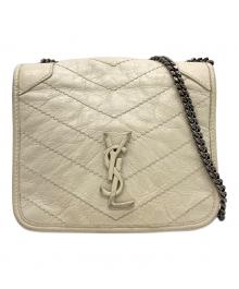 Saint Laurent Paris（サンローランパリ）の古着「NIKIチェーンウォレットショルダーバッグ」｜ホワイト