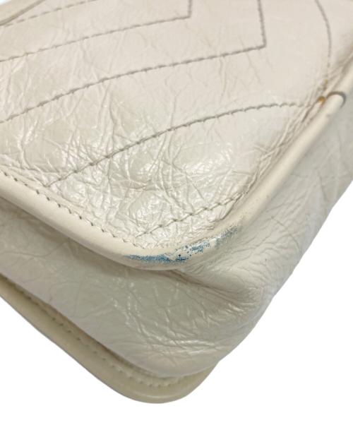 Saint Laurent Paris（サンローランパリ）Saint Laurent Paris (サンローランパリ) NIKIチェーンウォレットショルダーバッグ ホワイトの古着・服飾アイテム