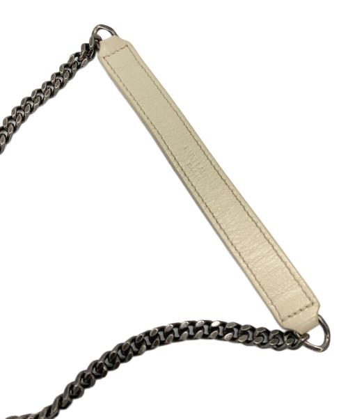 Saint Laurent Paris（サンローランパリ）Saint Laurent Paris (サンローランパリ) NIKIチェーンウォレットショルダーバッグ ホワイトの古着・服飾アイテム