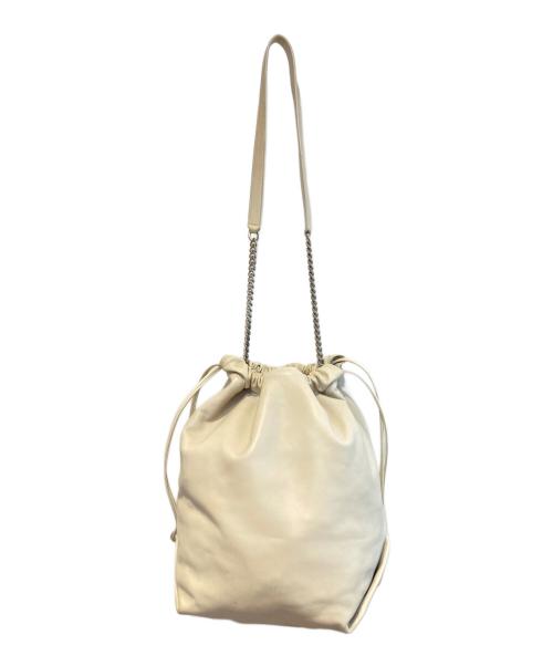 Saint Laurent Paris（サンローランパリ）Saint Laurent Paris (サンローランパリ) テディ チェーンショルダーバッグ ベージュの古着・服飾アイテム