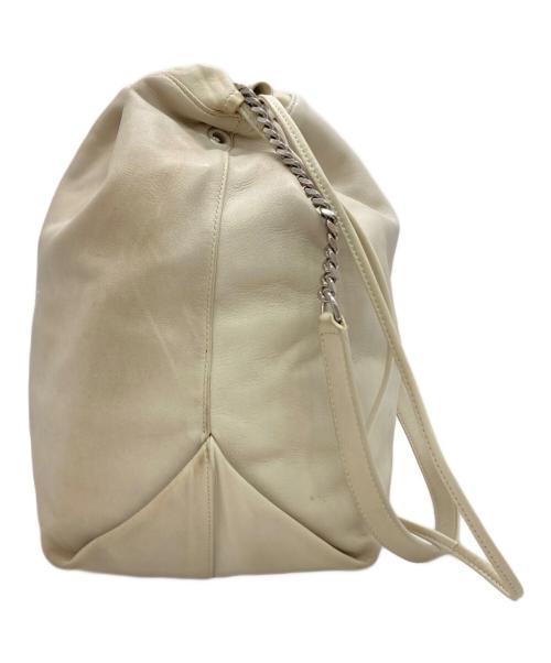 Saint Laurent Paris（サンローランパリ）Saint Laurent Paris (サンローランパリ) テディ チェーンショルダーバッグ ベージュの古着・服飾アイテム