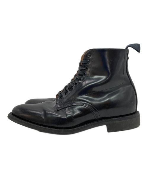 SANDERS（サンダース）SANDERS (サンダース) FEMALE MILITARY DERBY BOOT ブラック サイズ:4（約23〜23.5cm)の古着・服飾アイテム