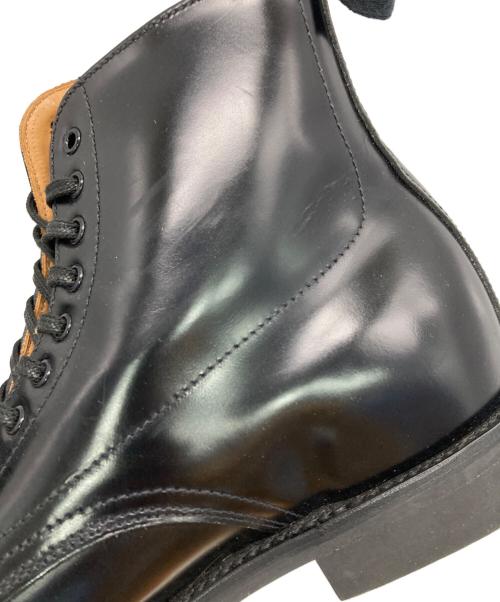 SANDERS（サンダース）SANDERS (サンダース) FEMALE MILITARY DERBY BOOT ブラック サイズ:4（約23〜23.5cm)の古着・服飾アイテム