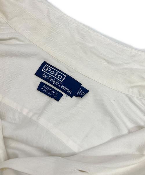 POLO RALPH LAUREN（ポロ・ラルフローレン）POLO RALPH LAUREN (ポロ・ラルフローレン) ［古着］BONNARDコットンL/Sシャツ ホワイト サイズ:XLの古着・服飾アイテム